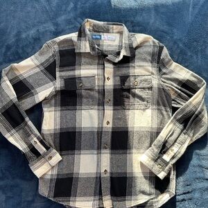 Old Navy Black and White Plaid Shirt
